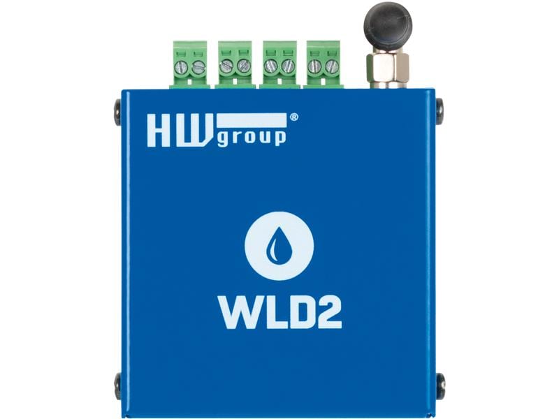 HWgroup Wasserleck Detektor Set WLD2 PoE Wasserleck Detektor mit 4 Eingängen für Sensoren