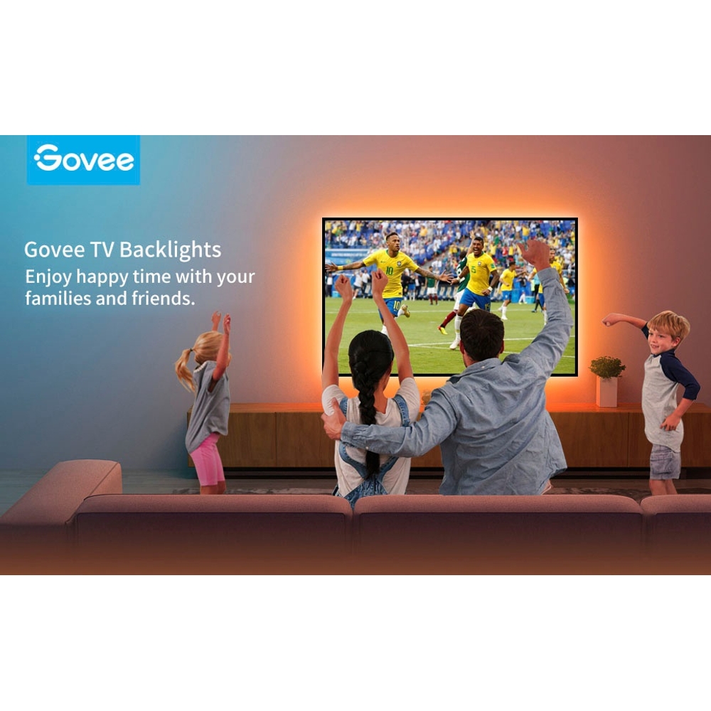 Govee RGB-LED-TV-Hintergrundbeleuchtung mit Fernbedienung für 46-60 Zoll Fernseher