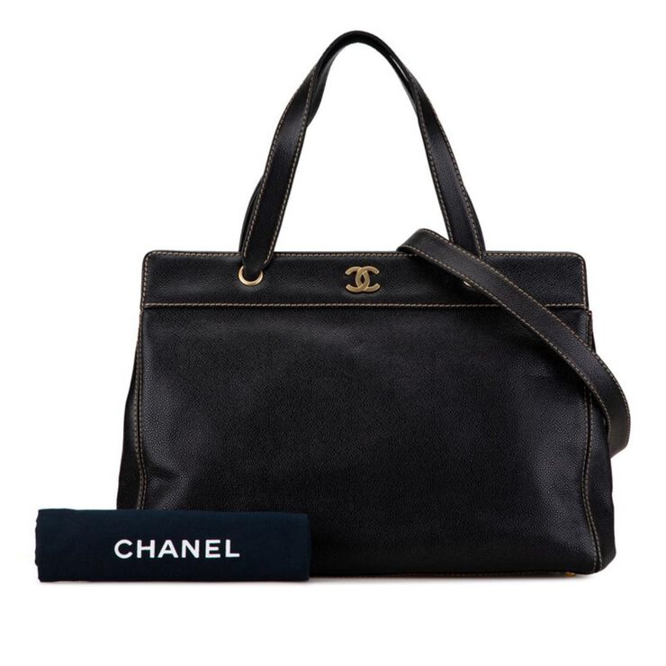 Chanel Vintage Chanel Tote Black
