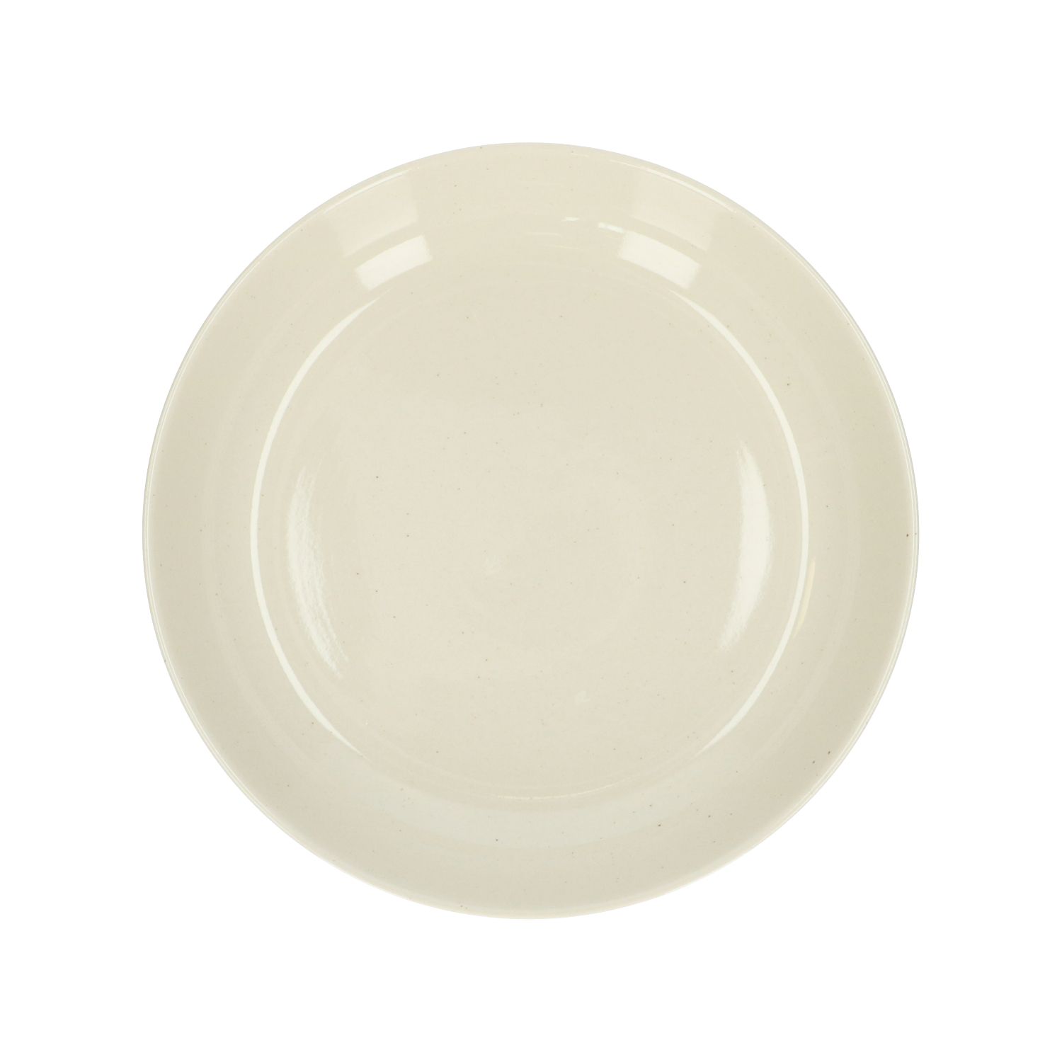 Diep bord, steengoed, beige, spikkel, Ø 22,5 cm