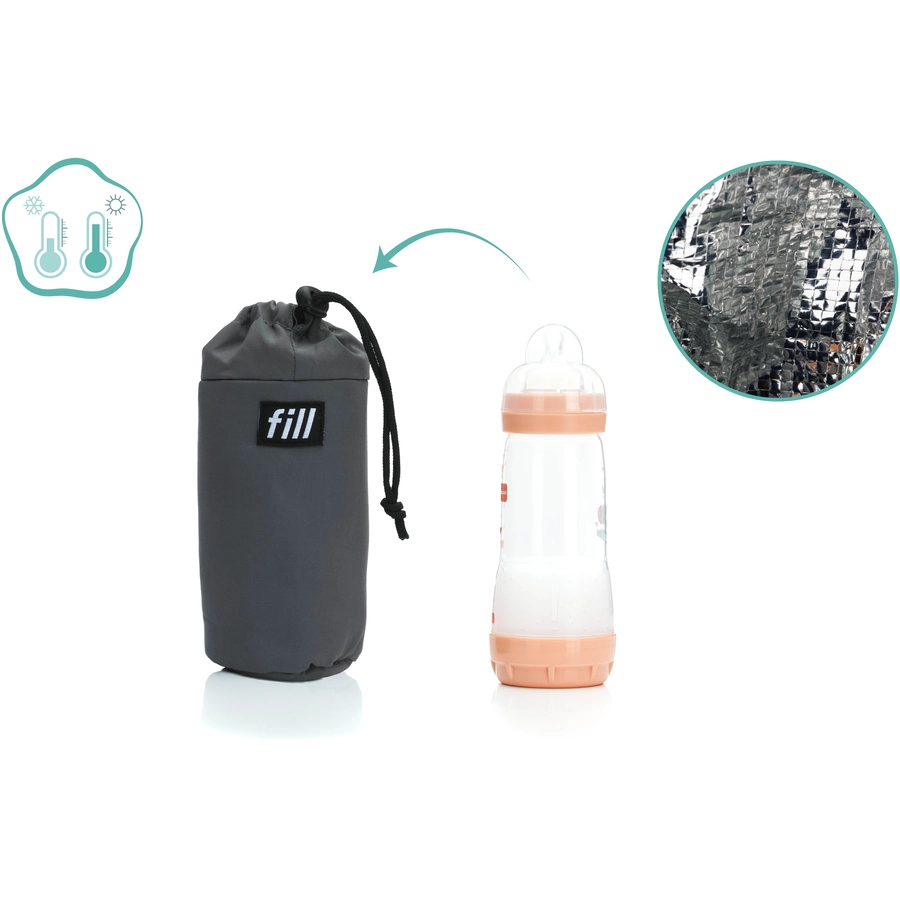 Fillikid Wickelrucksack Oslo grau