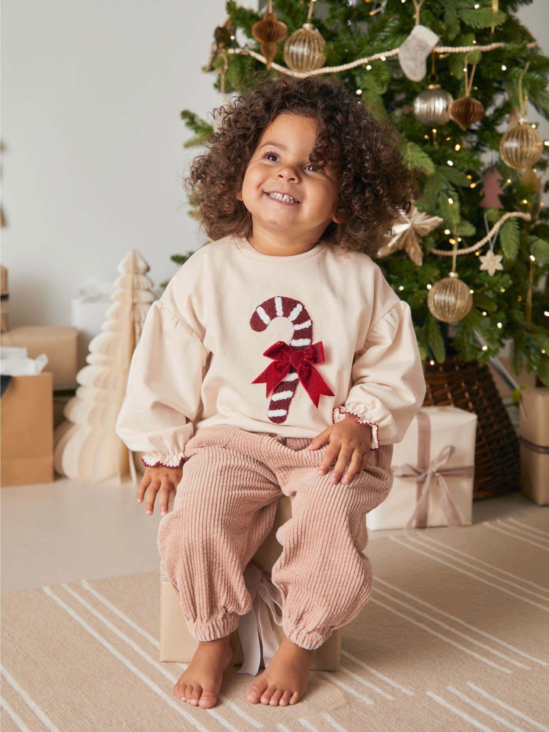 Mamas & Papas Candy Kerstmis Sweatshirt
