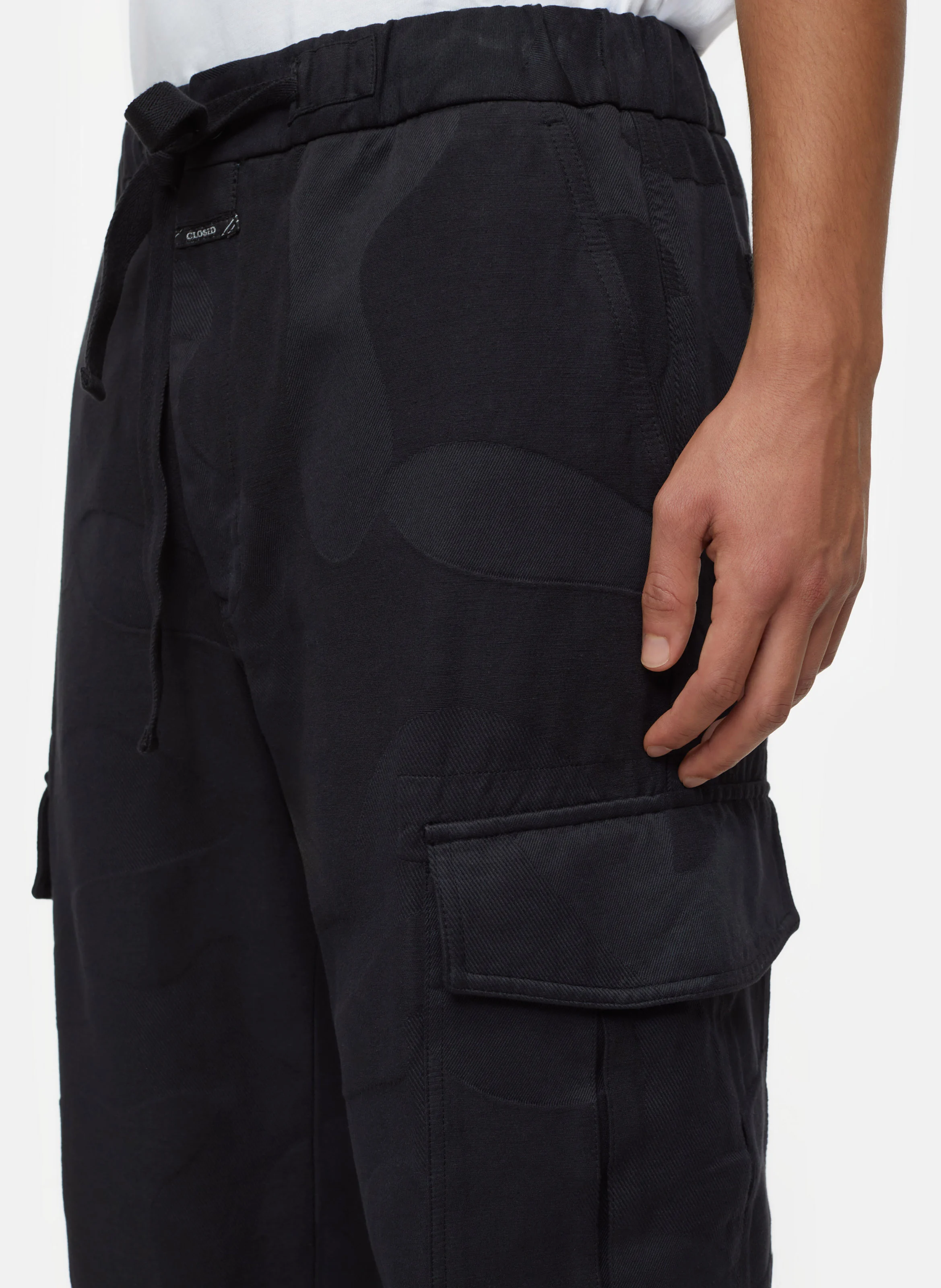 NEWPORT - Pantalon large en coton | Noir
