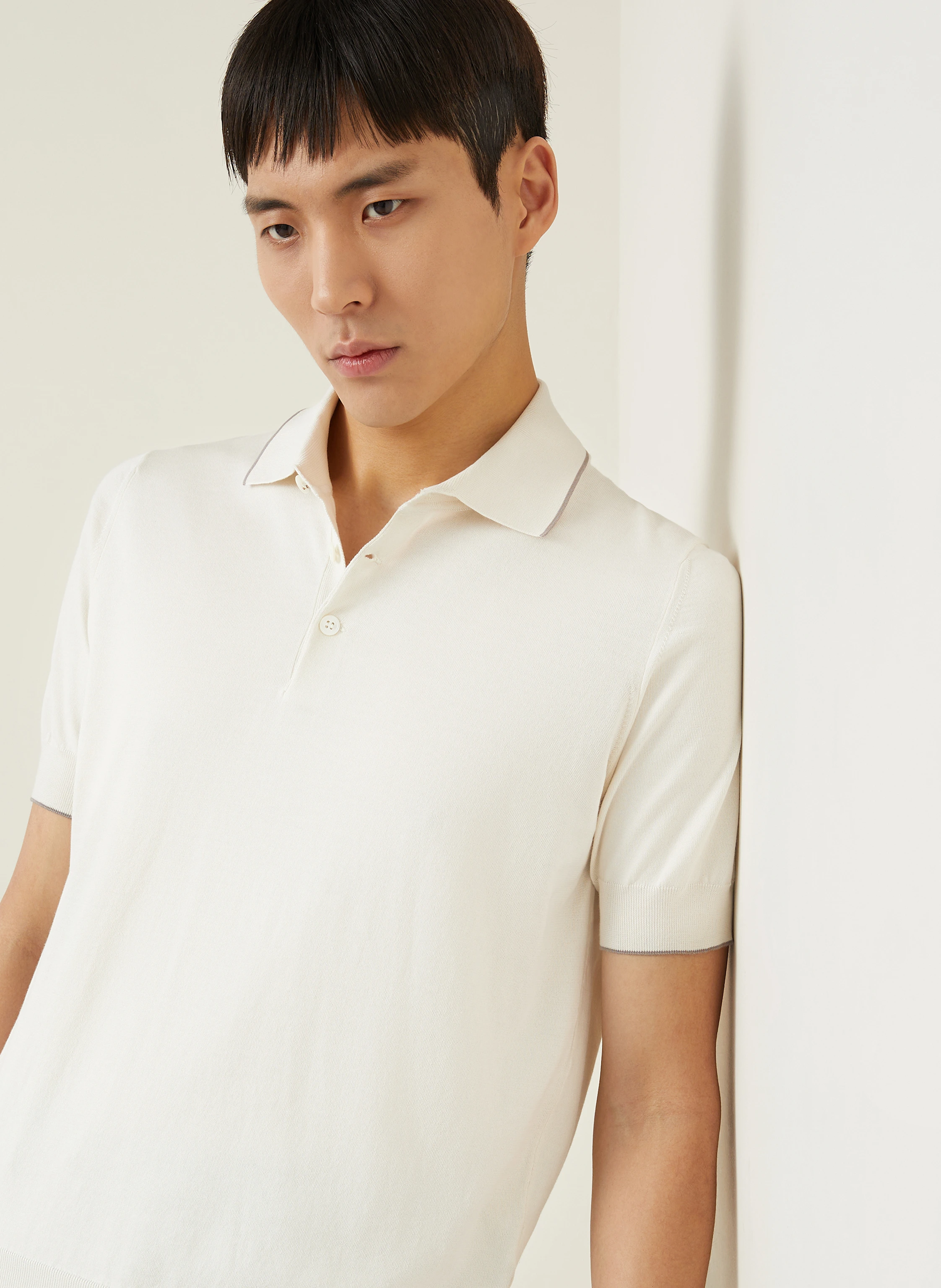 BRUNELLO CUCINELLI Strick-Poloshirt