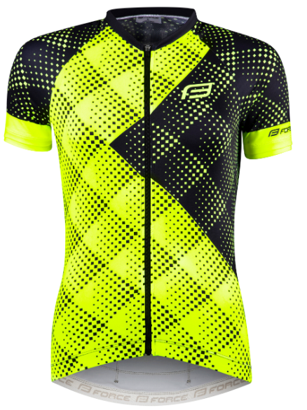 Force Vision Cykeltrøje Til Kvinder Fluo/Sort