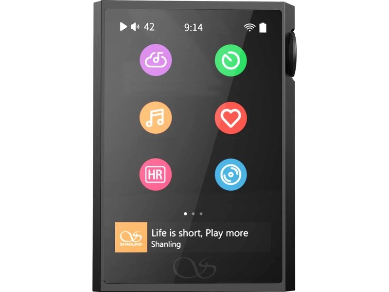 Shanling HiRes-Player M1 Plus Schwarz Portabler Musik-Player mit integriertem Tidal Streaming-Dienst