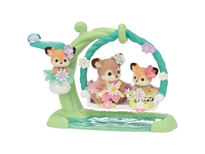 Sylvanian Families Baby Hjortene - Blomstergynge Sæt