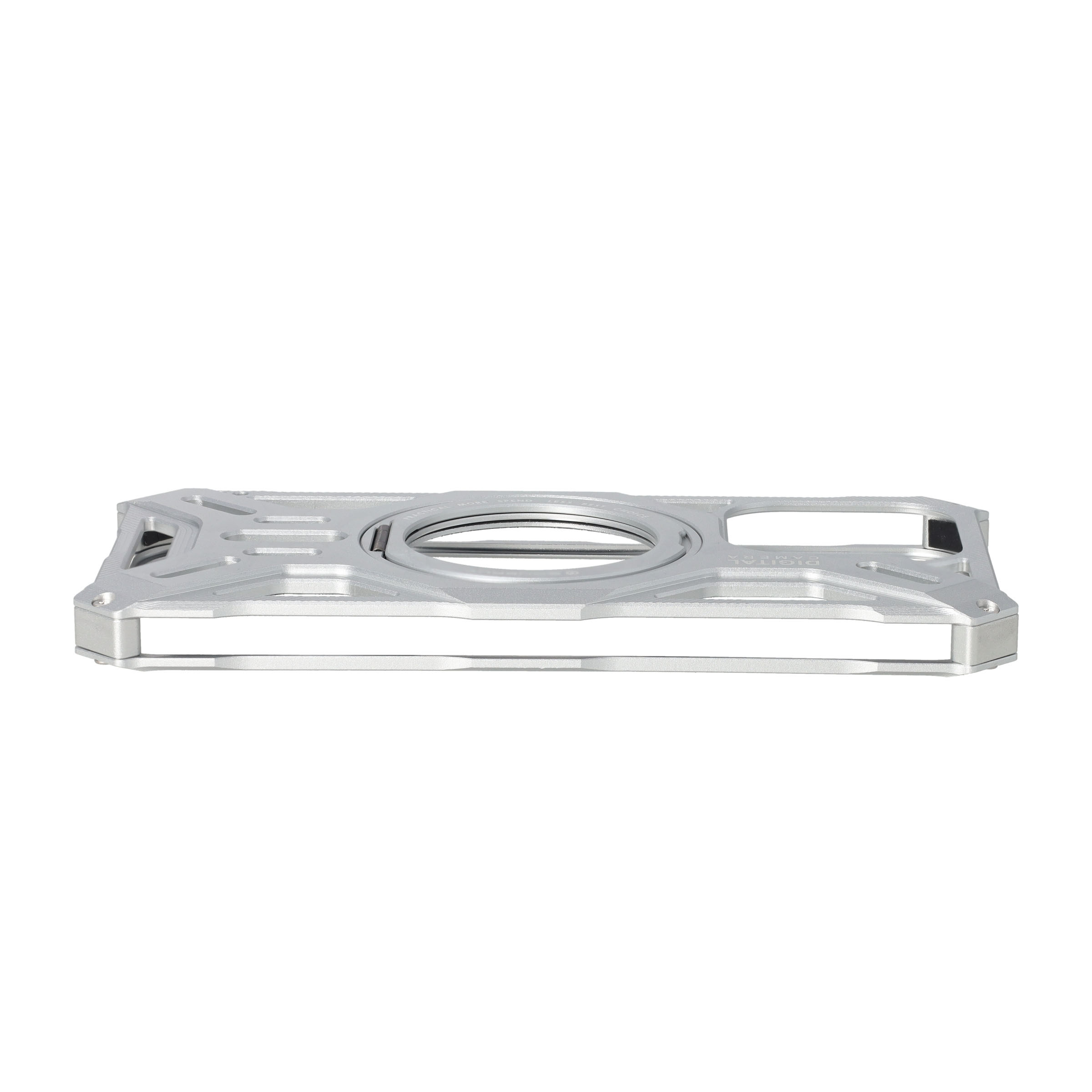 iPhone 16 Pro MagSafe Alu Schutzhülle mit Aufsteller - Silber