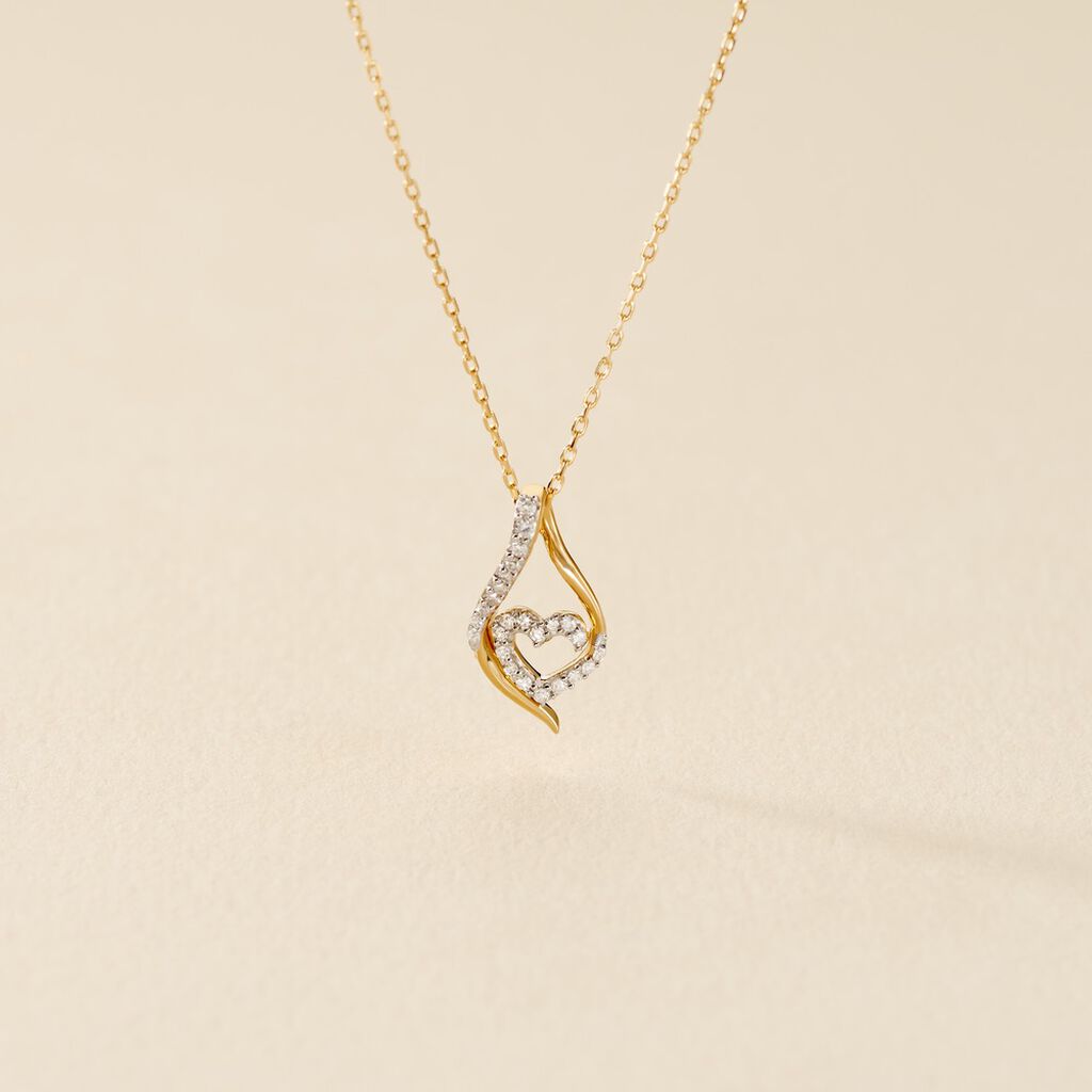 Collier Roso Or Jaune Diamant