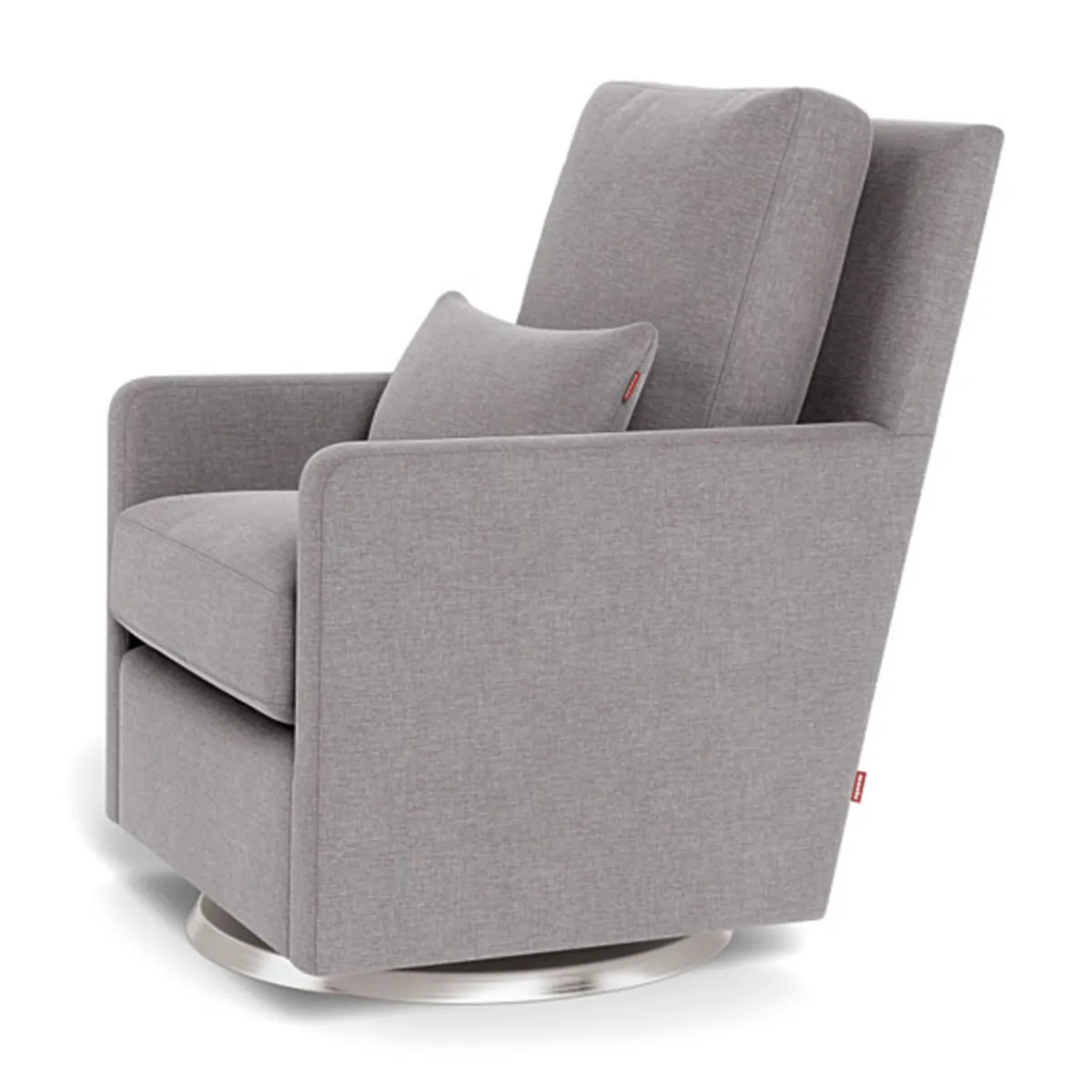 Monte Fauteuil Berçant et Pivotant Como - Pebble Gris  Argent