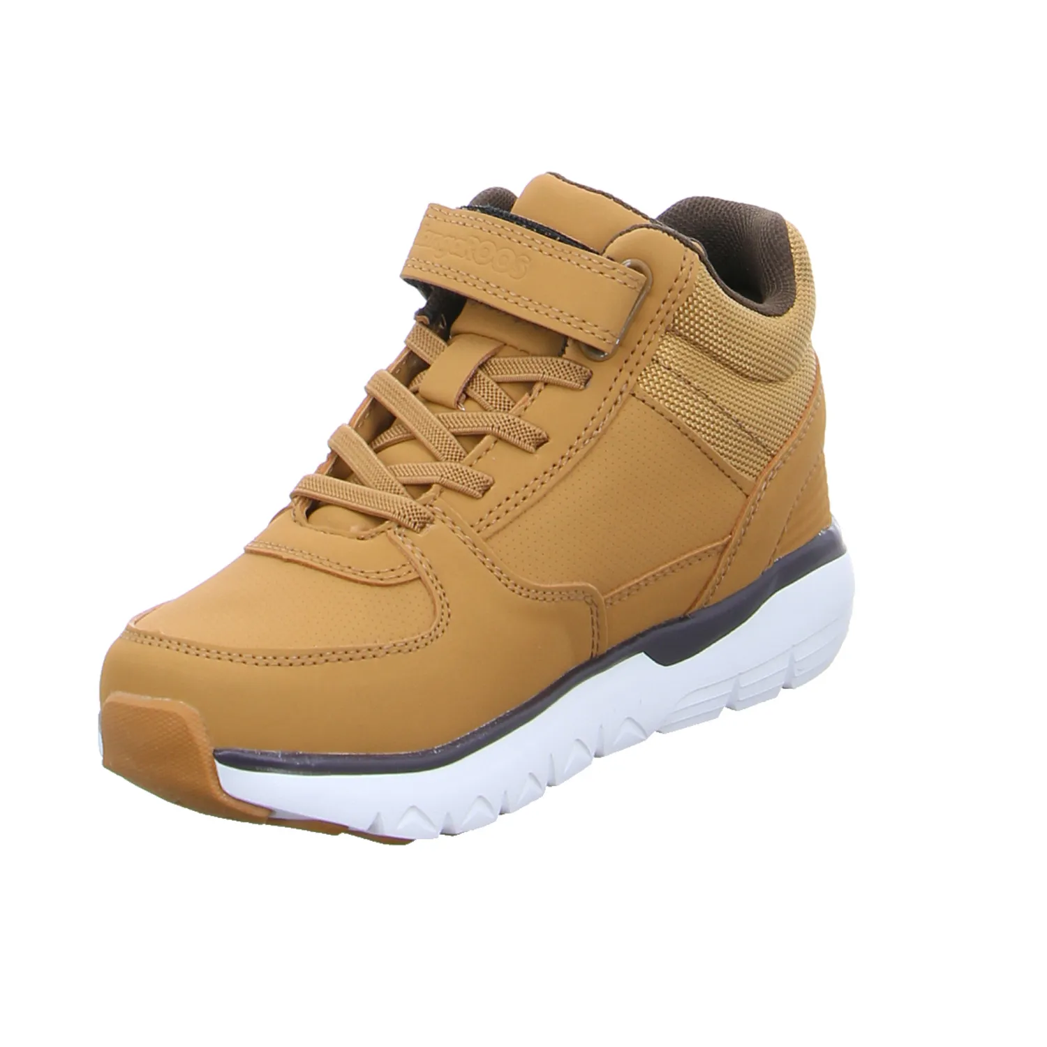 KANGAROOS Kleinkinder-Halbschuh Klett Camel Lederimitat  Stiefel