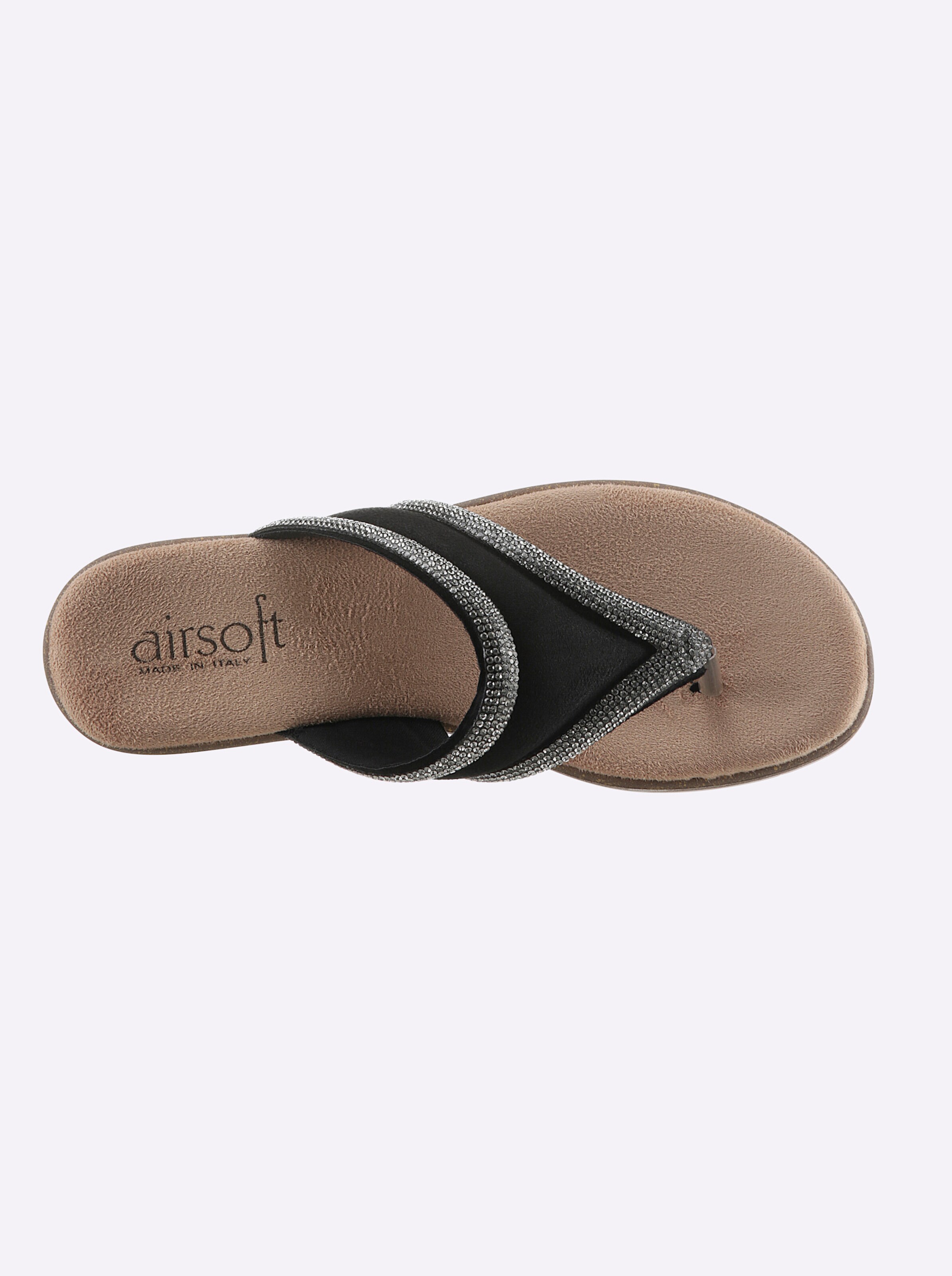 airsoft modern+ Pantolette in schwarz