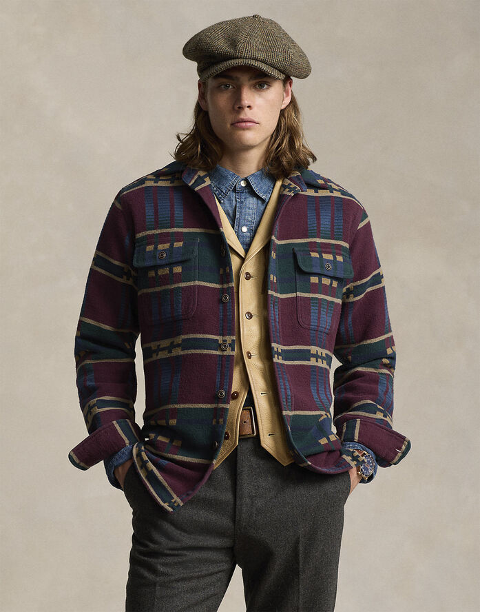 Polo Ralph Lauren FLANNEL JACQUARD-LSL-SPS 6507b wine jacquard multi