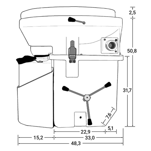 Nature s Head Camping Trenntoilette mit Spider Handle