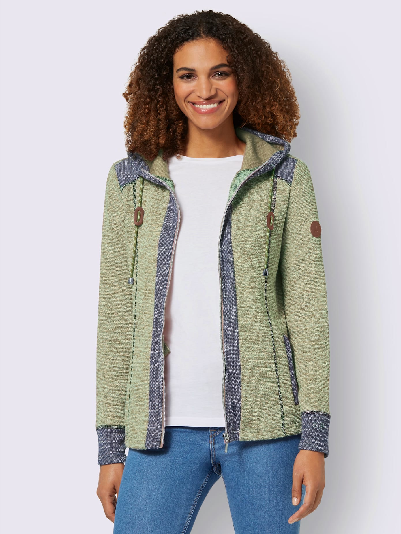 Veste légère tissu structuré de qualité