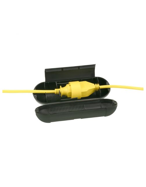 Exin Verlengsnoerverbinder - Stekkersafe - Elektra - 210x70 mm Zwart 1 stuk