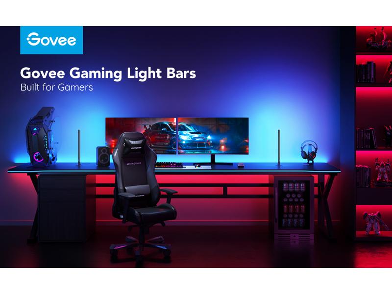 Govee Gaming Lichtbalken mit Smart Controller, RGBIC, Wi-Fi Smarte Lichtbalken