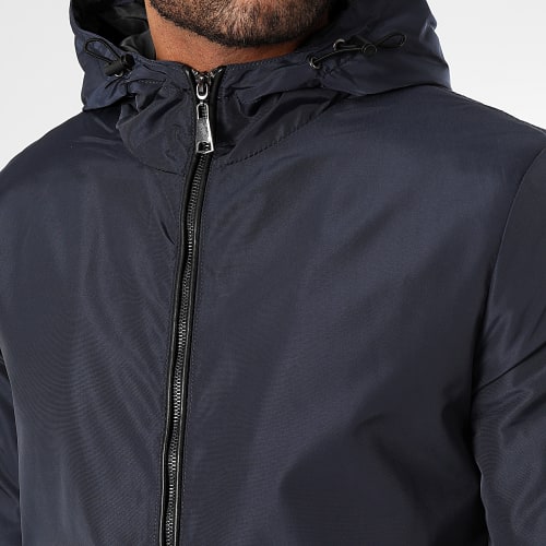 Parka Capuche Bleu Marine
