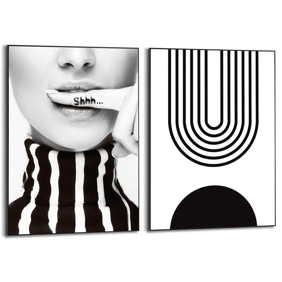 Set poster met lijst - Stilte in Stijl