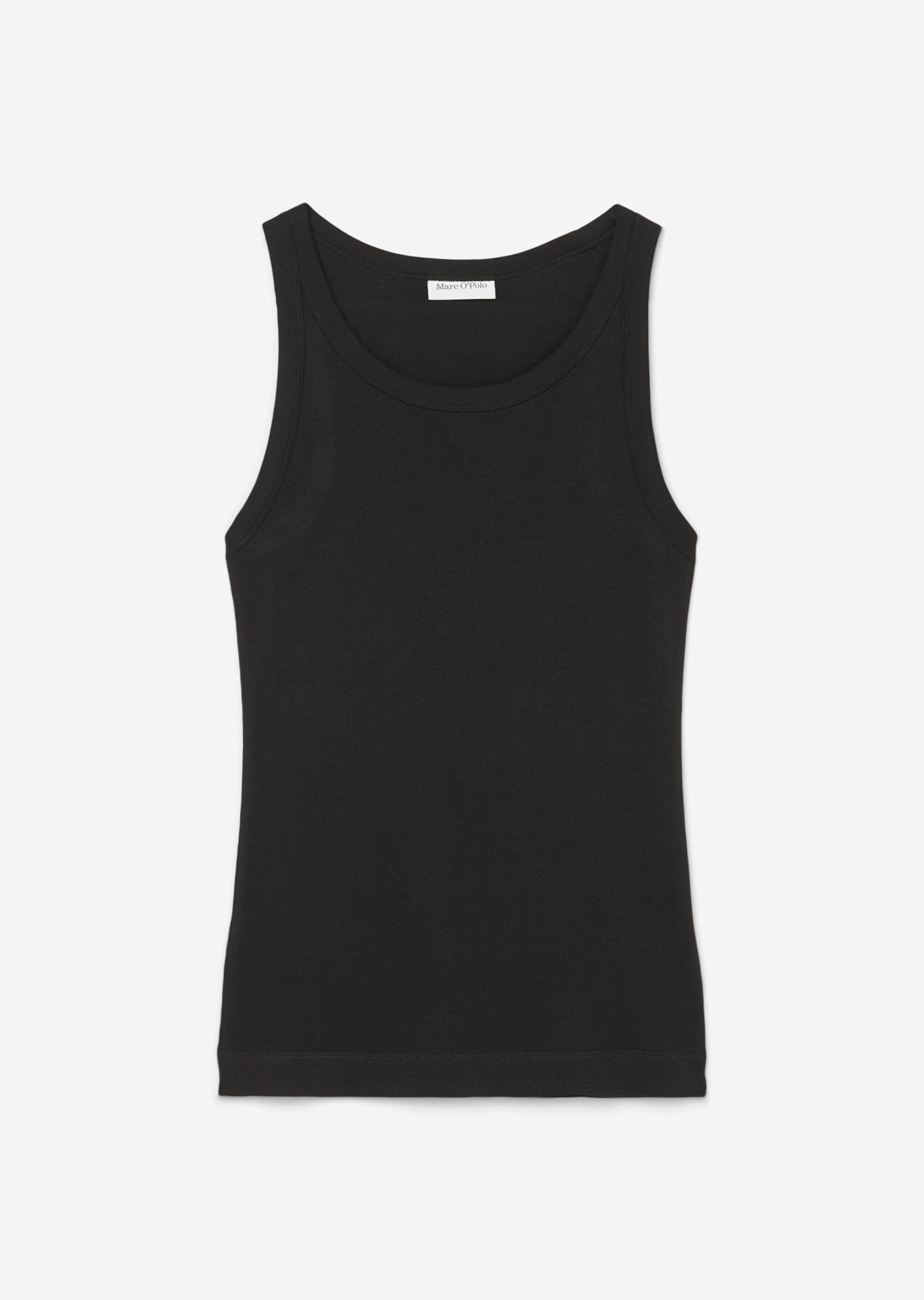 Tanktop slim aus geripptem Bio-Baumwolle-Stretch