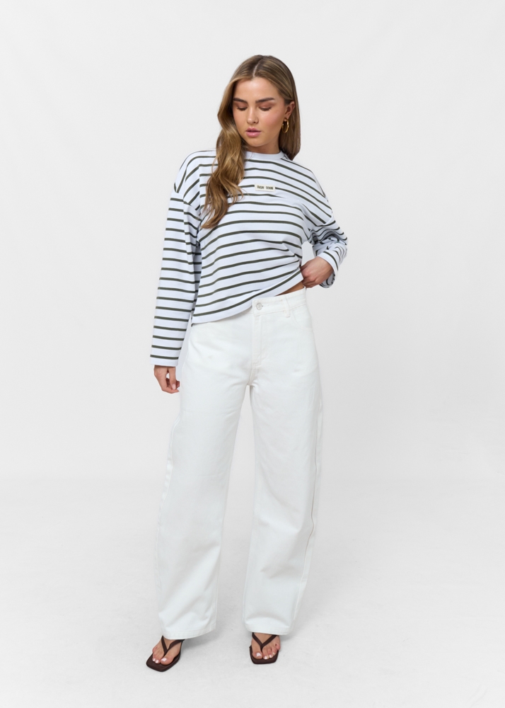 Friday Denim longsleeve tee groen