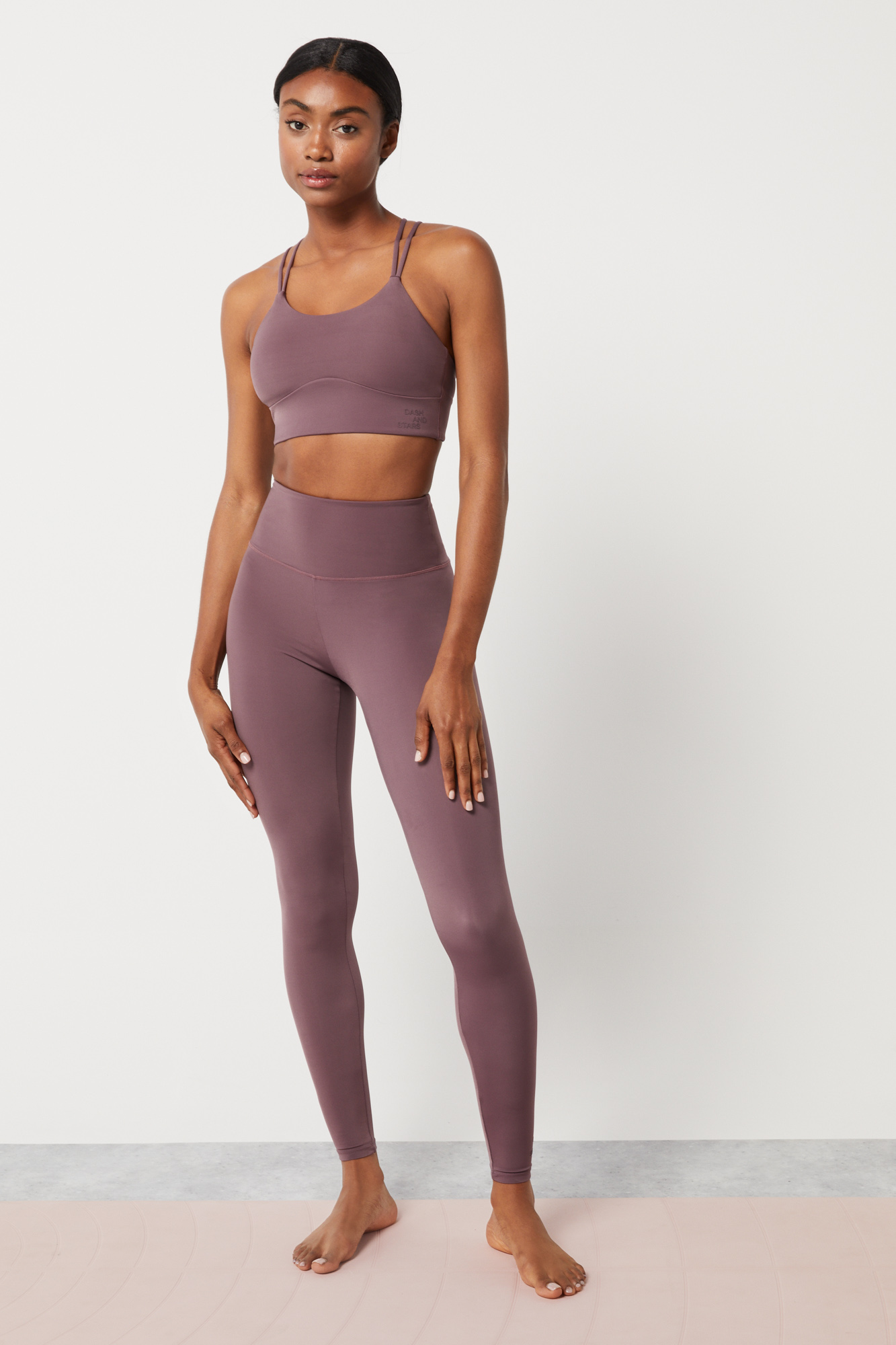 Leggings roxas com toque de colágeno
