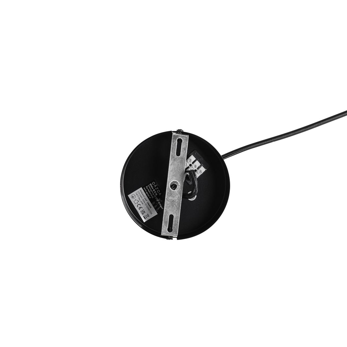 Oosterse hanglamp zwart met goud 50 cm - Japke