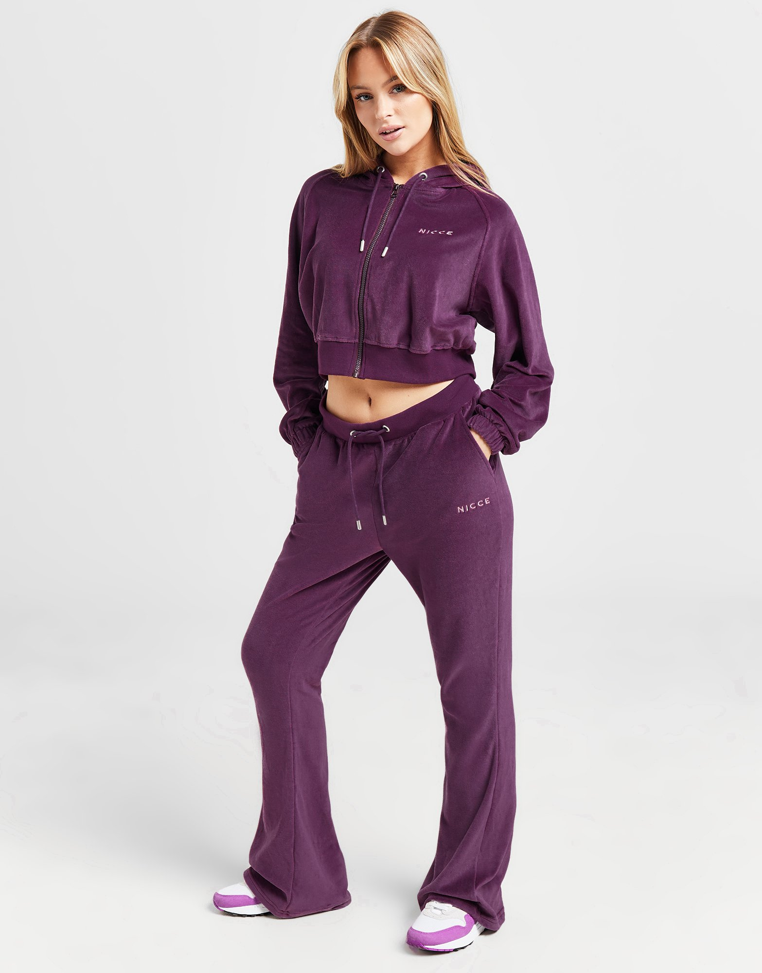 Nicce Sweat à Capuche Zippé Femme