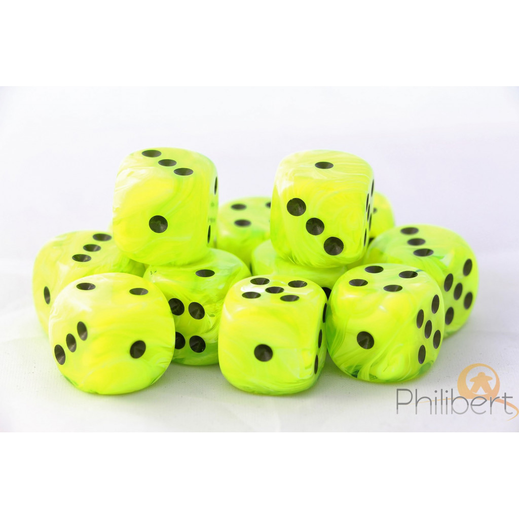 Set de 12 Dés 6 Faces Chessex : Vortex