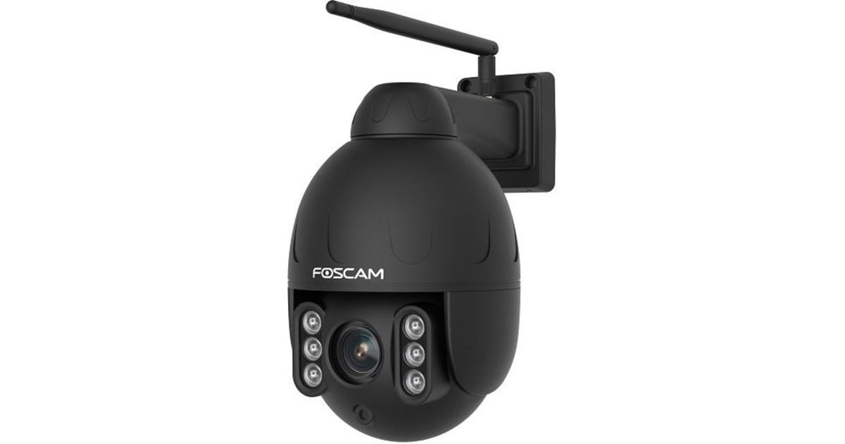 FoscamSD4, 4MP Dual-Band WiFi PTZ buiten beveiligingscamera  (Zwart, WiFi, LAN)