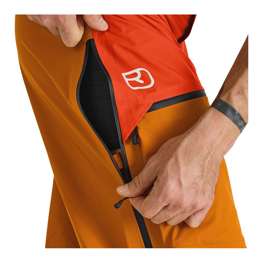 Ortovox 3L RAVINE SHELL - Pantalon ski Homme deep ocean