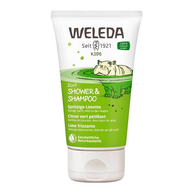 Weleda Kids 2in1 Shower & Shampoo spritzige Limette, 150 ml
