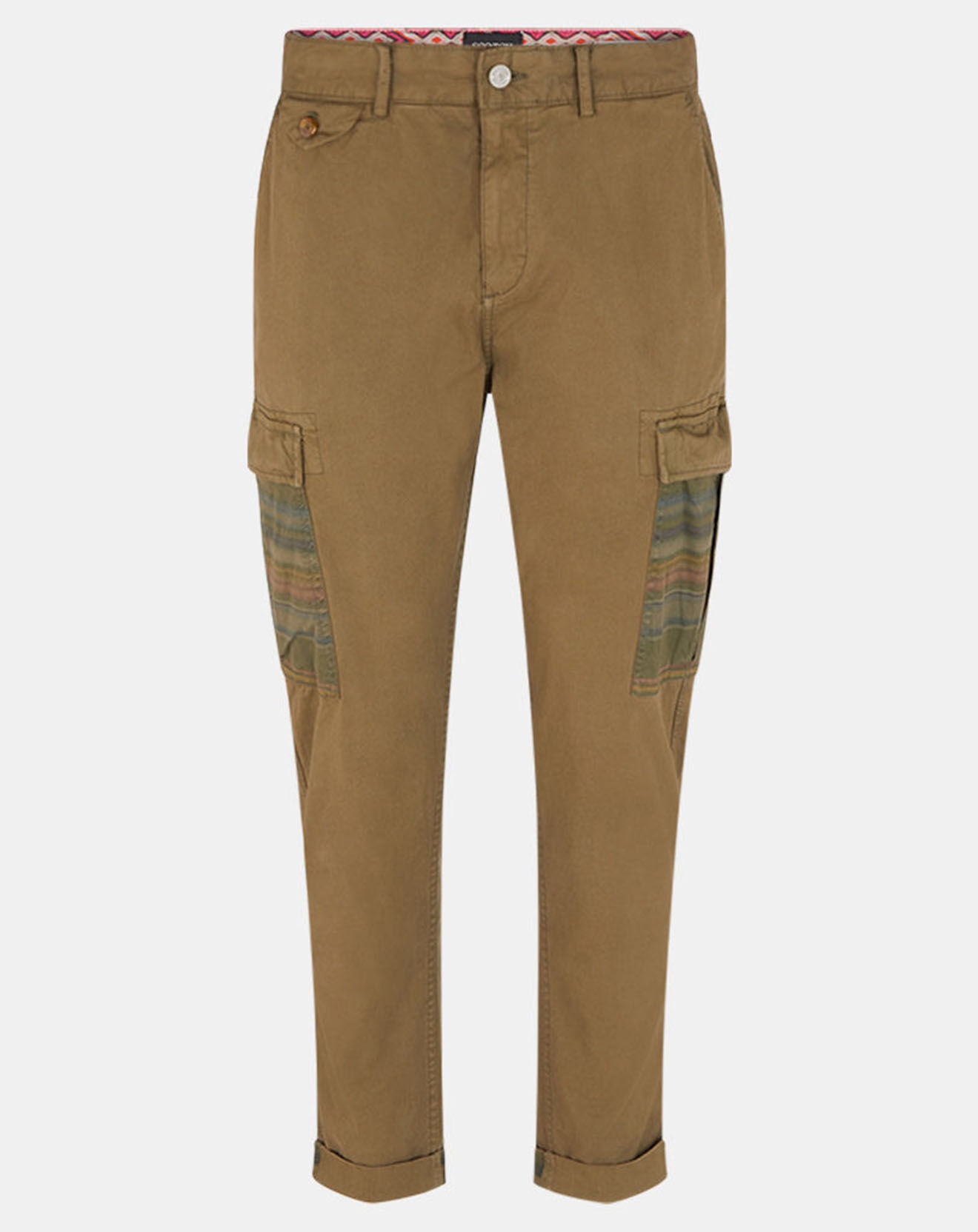 Scotch & Soda Pantalon Cargo Loose Tapered kaki foncé