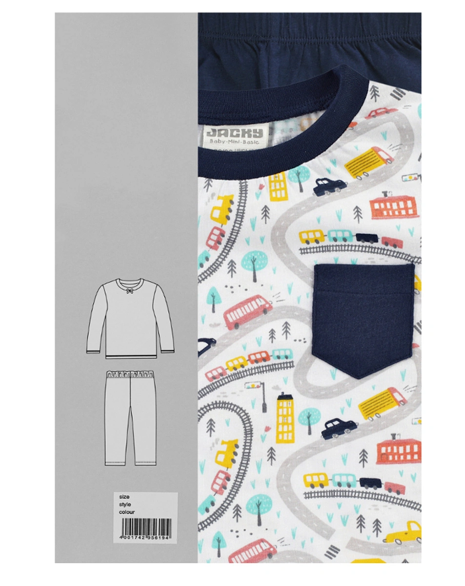 Schlafanzug URBAN lang in navy