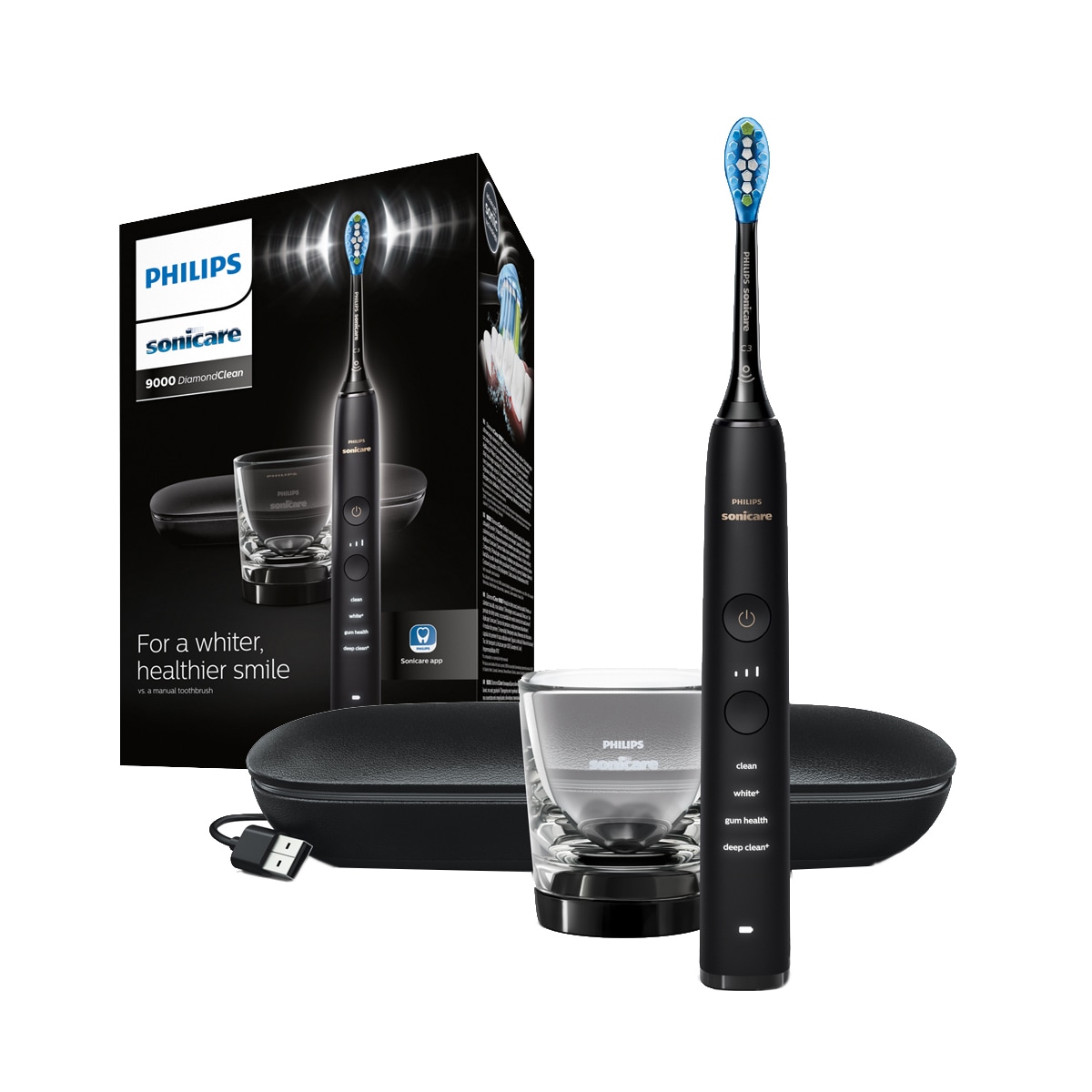 Philips Sonicare DiamondClean elektrisk tannbørste HX991109V2 (sort)