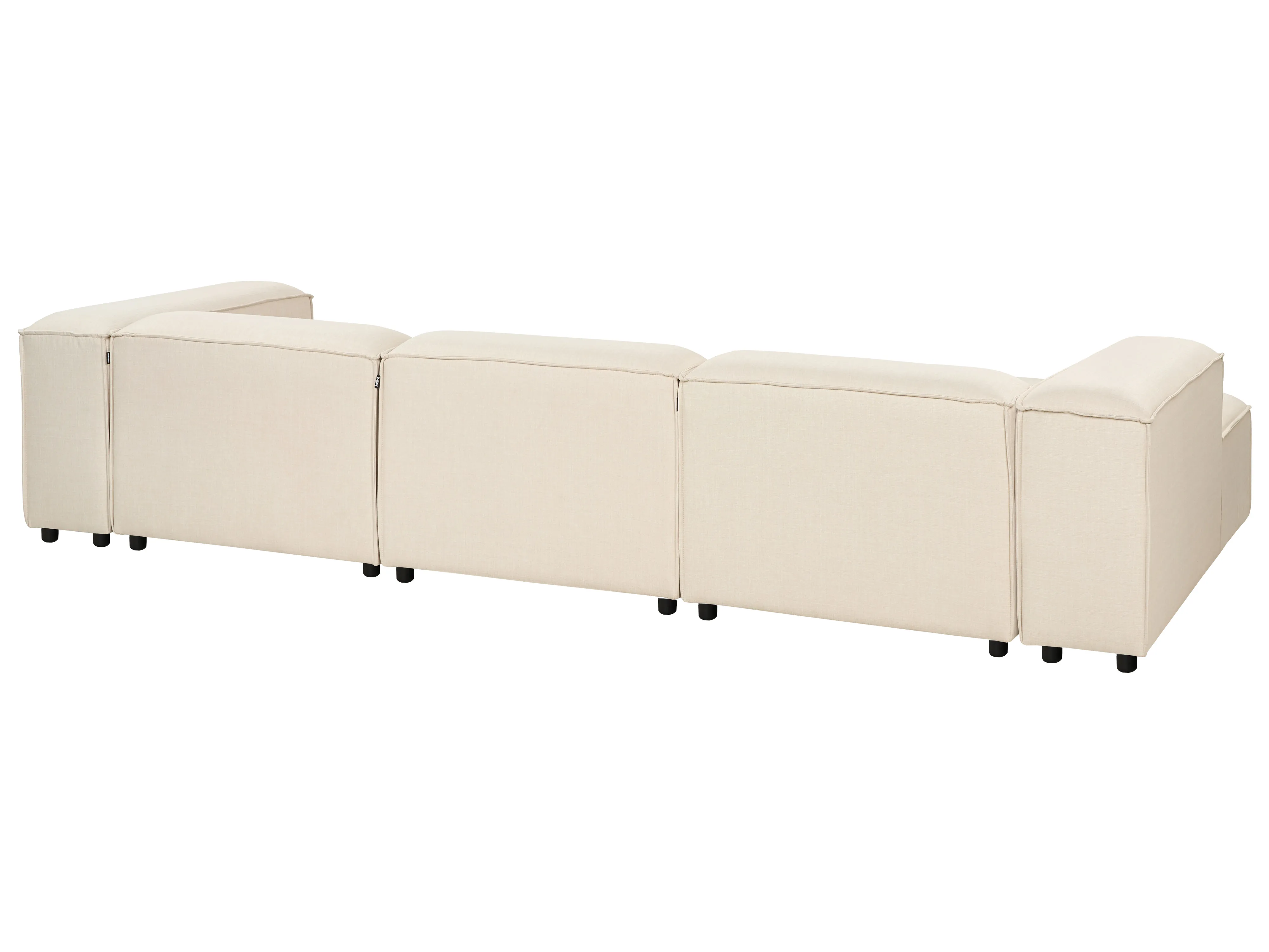 Modulaire hoekbank 4-zits ARDAL Stof Beige rechtszijdig