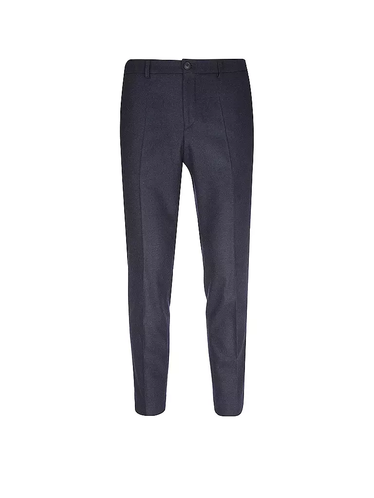 BOSS Flanellhose  dunkelblau