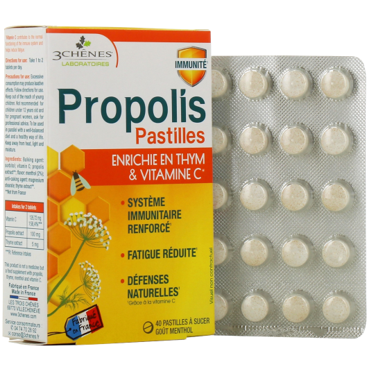 Propolis Pastilles à sucer- 3 chênes