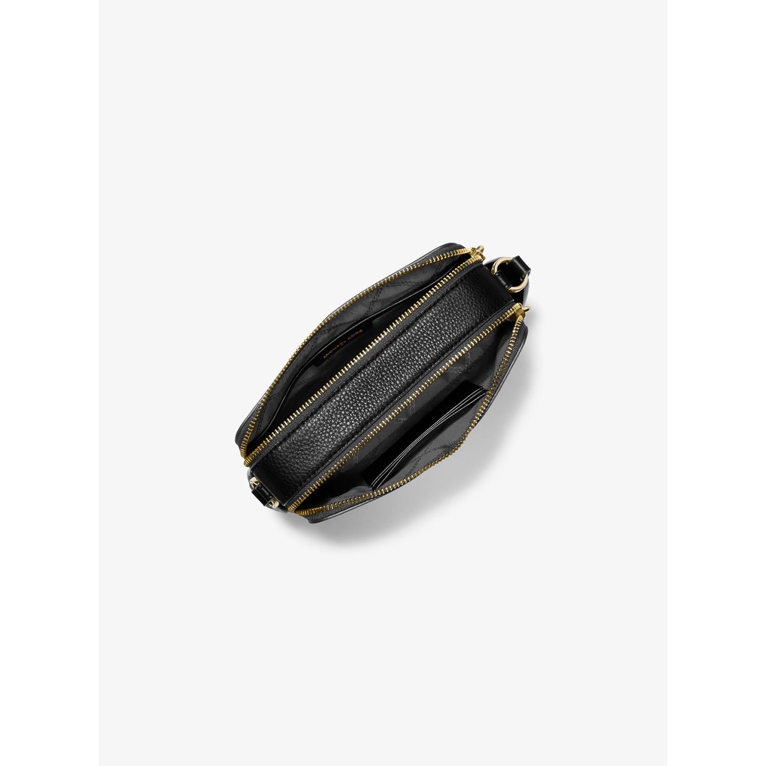Michael Kors Jet Set Sm Dbl Zp Camra Chn Xbody black