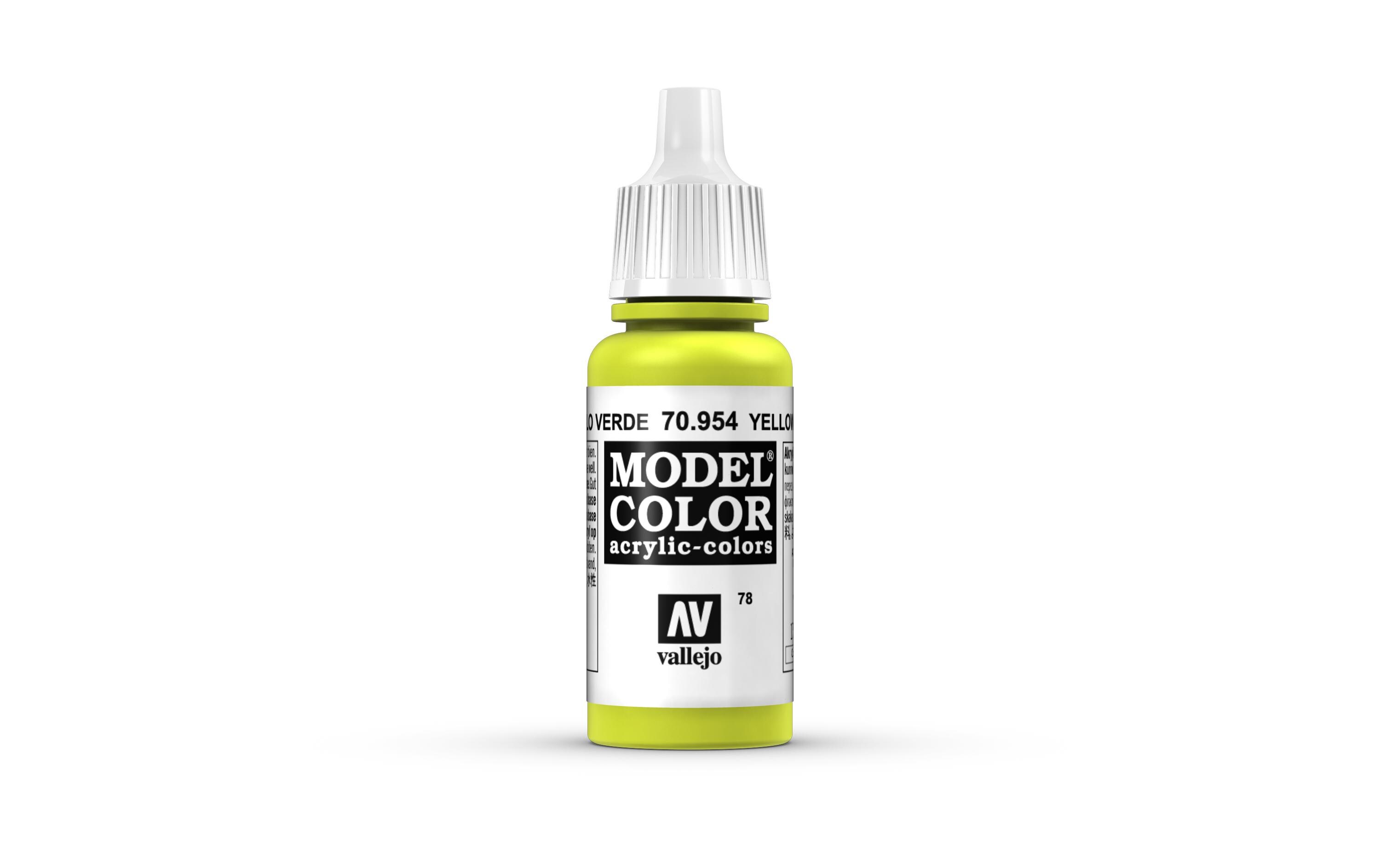 Acrylfarbe Matt, Gelbgrün 17 mlModel Color Yellow Green