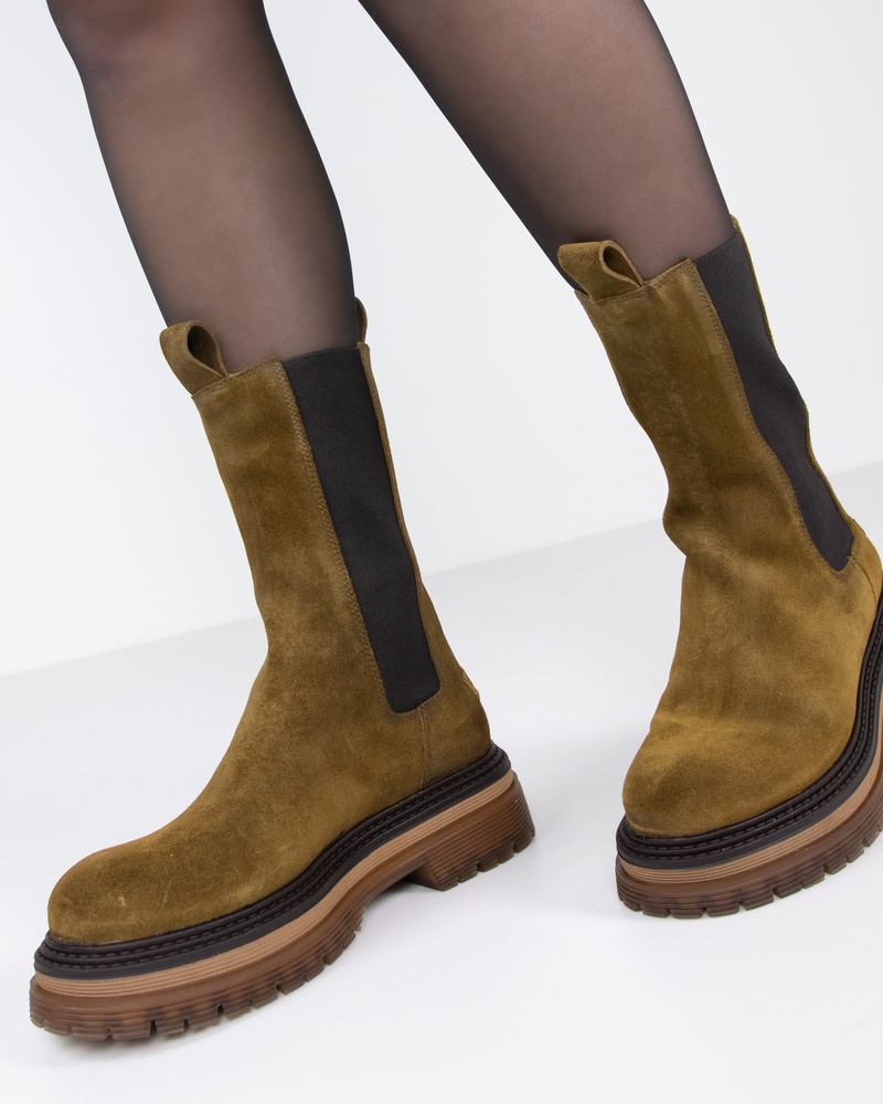 Shabbies Amsterdam Ebru Chelseaboots  - bruin