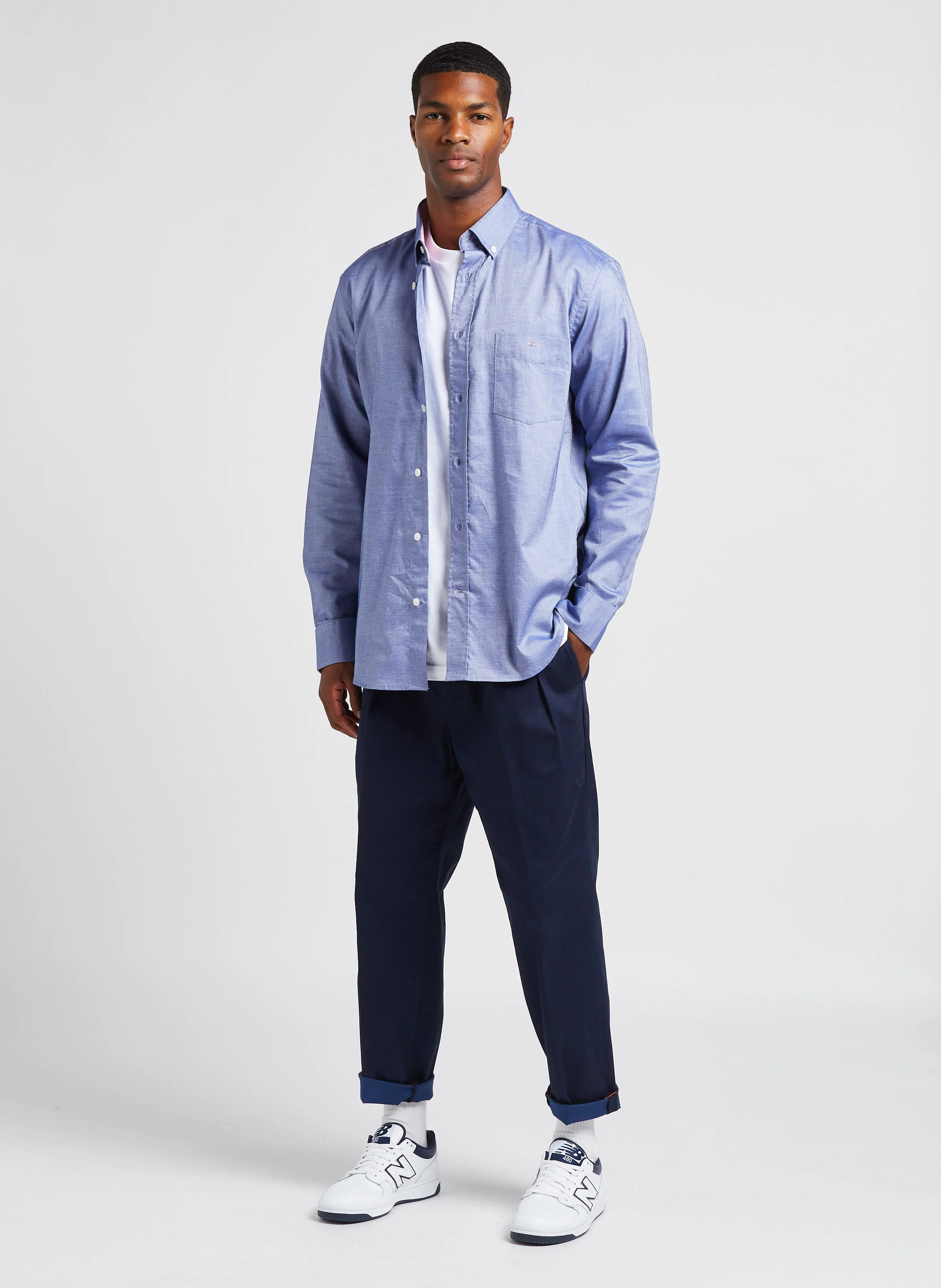 480 - Baskets basses en cuir | Blanc