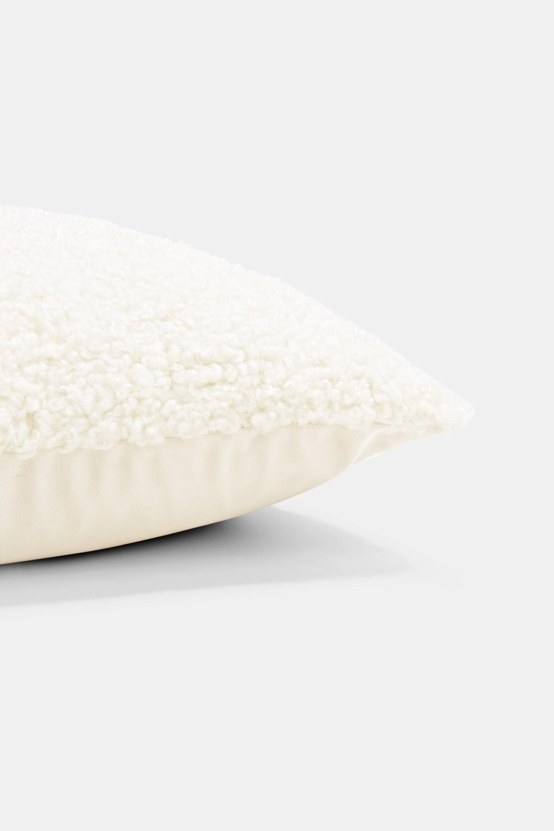 Housse de coussin en peluche