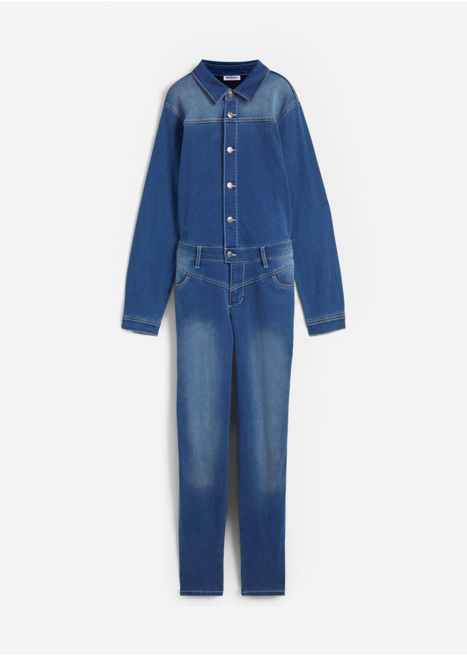 Combinaison en jean extensible thermo avec intérieur doux