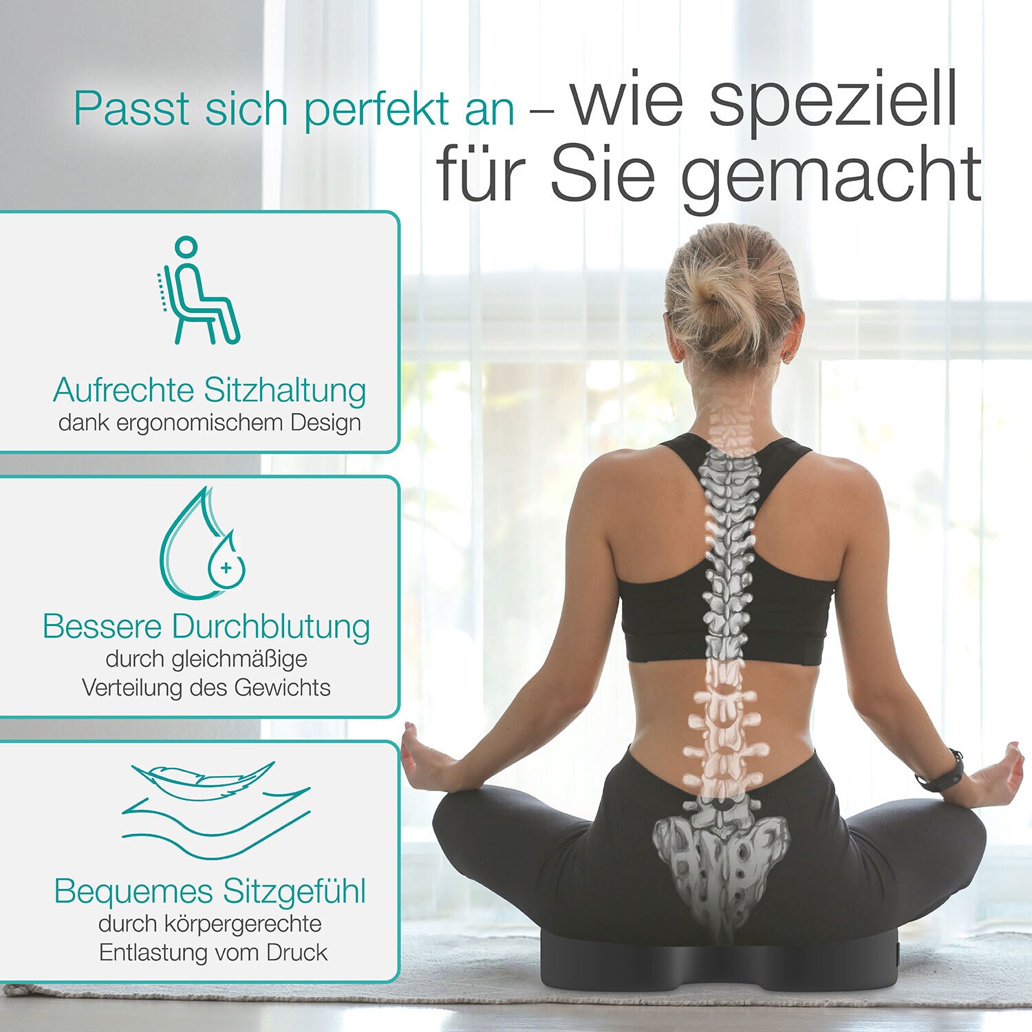 aktivshop Steißbein- und Haltungskissen aktiv mit Gel