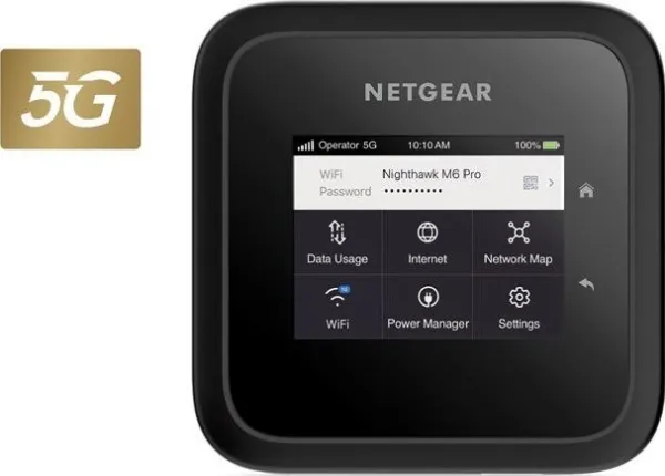 NETGEAR Nighthawk M6 Pro - Mobilt hotspot - 5G - 4 Gbps - Wi-Fi 5, Wi-Fi 6E
