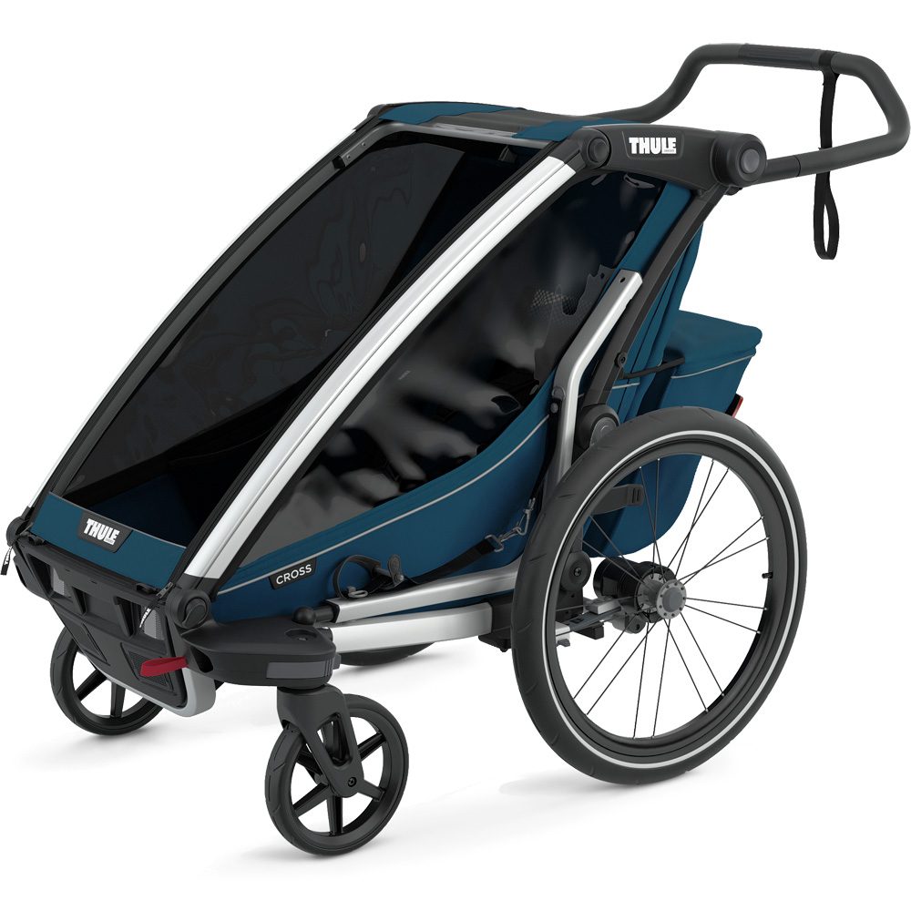 Thule Chariot Cross Fahrradanhänger 1 Sitzer majolica blue 2023