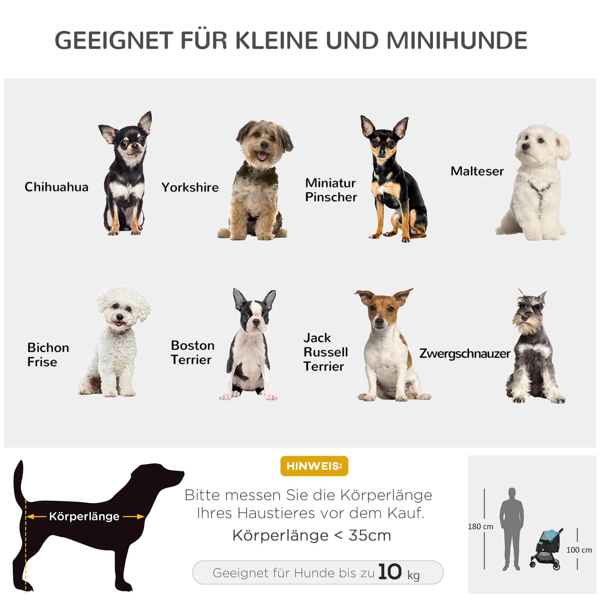 PawHut Hundebuggy mit Aufbewahrungskorb grün 80,5L x 51,5B x 100H cm