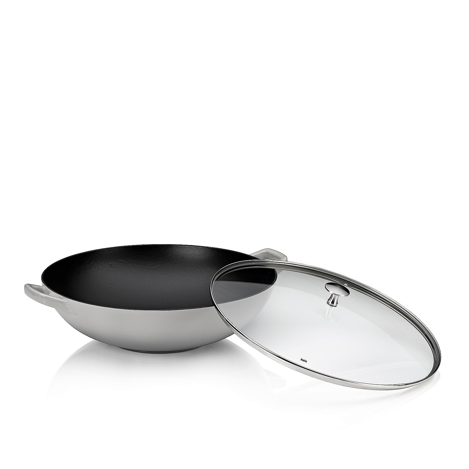 Wokpan, Gietijzer, Grijs, 36 cm - Kela | Calido