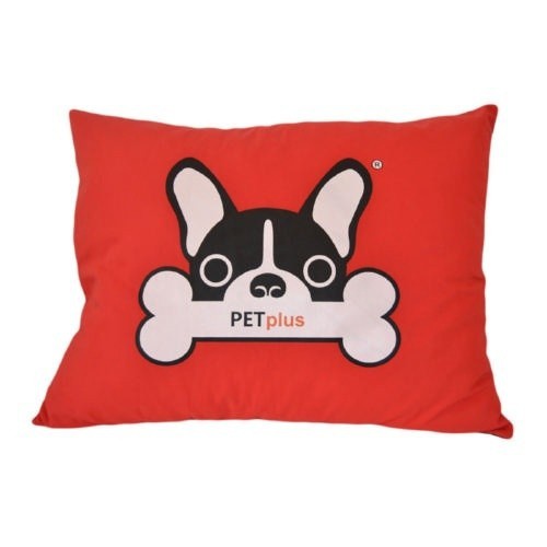 colchão retangular vermelho Turim para cães